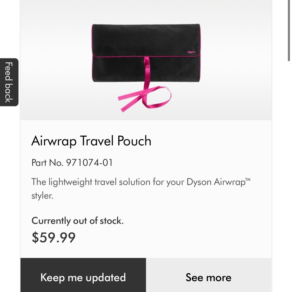 Dyson Airwrap Travel Pouch